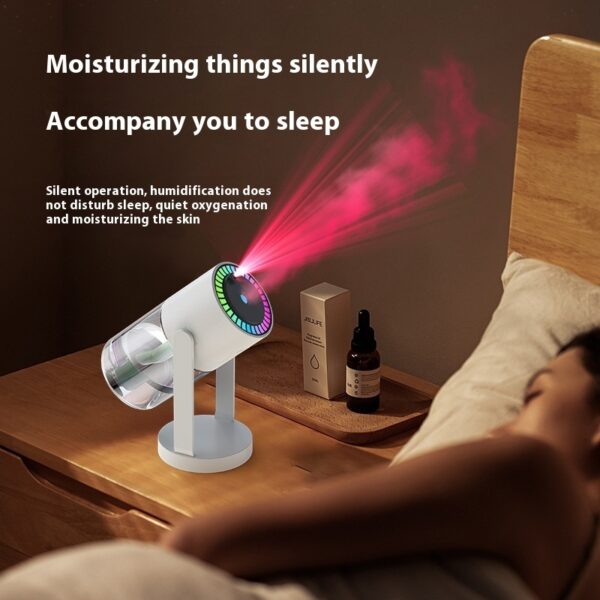 New Projection Starry Sky Top Ambient Light Humidifier Small Portable Anti-Dry Burn Car Home USB Spray Shaking Head - Image 7