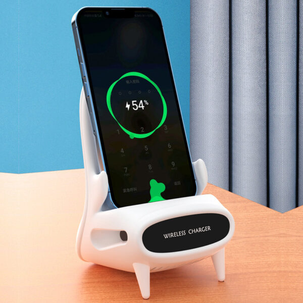 Portable Mini Chair Wireless Charger Desk Mobile Phone Holder Wireless Charger 10W Fast Charge Special Gift - Image 4