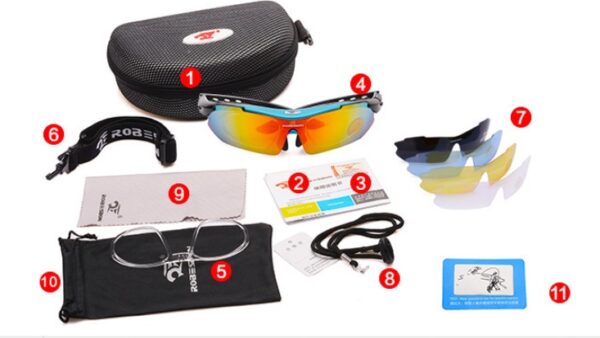 0089 Outdoor Sports With A Bike  Bicycle Gear Box Myopia Goggles Sunglasses Polarized Riding Glasses - Image 3