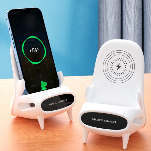 Portable Mini Chair Wireless Charger Desk Mobile Phone Holder Wireless Charger 10W Fast Charge Special Gift - Image 6