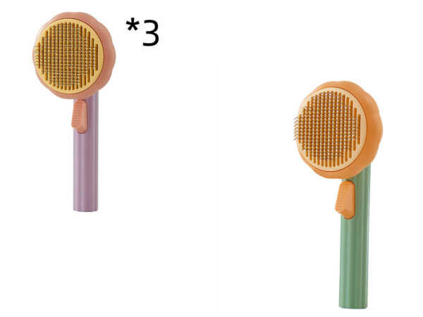 New Pet Cat Brush Hot Selling Hand-held Steel Wire Self-cleaning Comb Looper For Hair Removal - Image 4