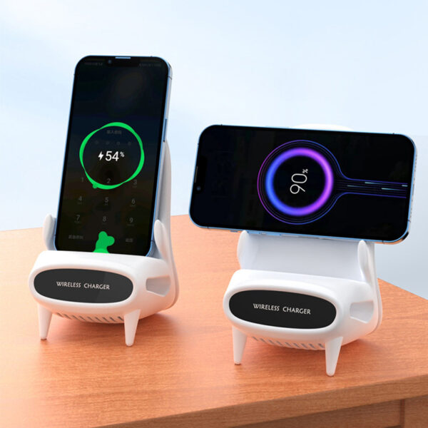 Portable Mini Chair Wireless Charger Desk Mobile Phone Holder Wireless Charger 10W Fast Charge Special Gift - Image 5